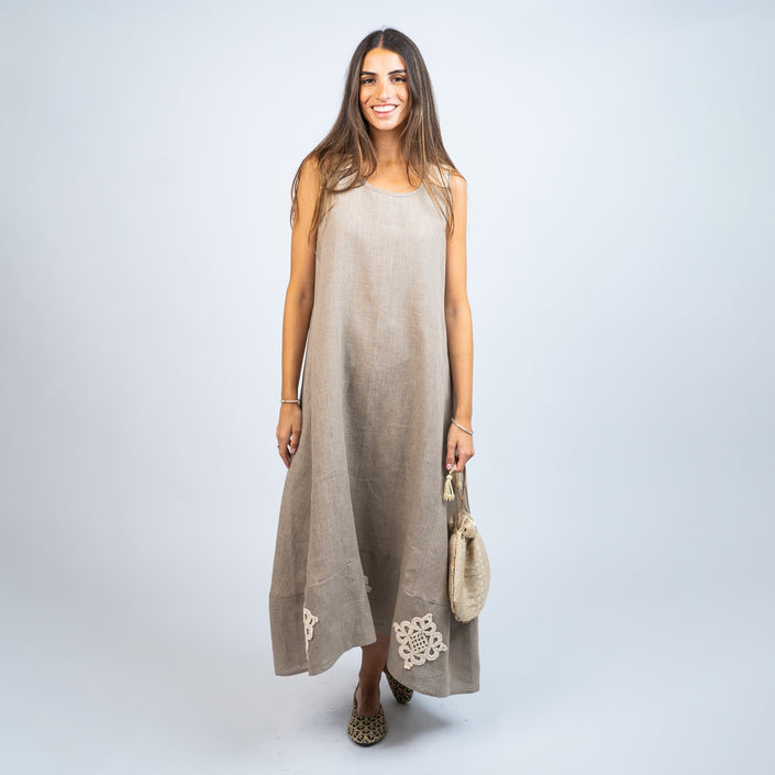 TUNICA LINO BELGA CAMEL