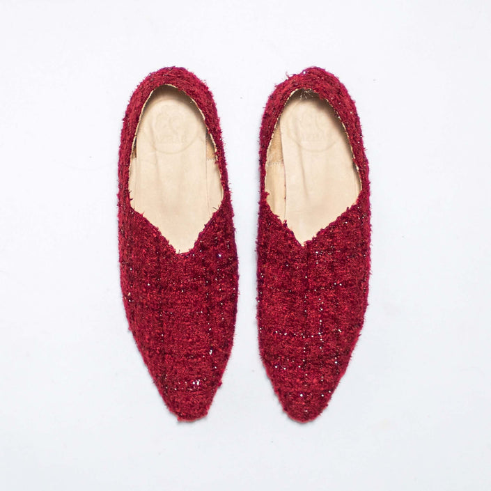 BABUS TWEED DE LANA GRANATE