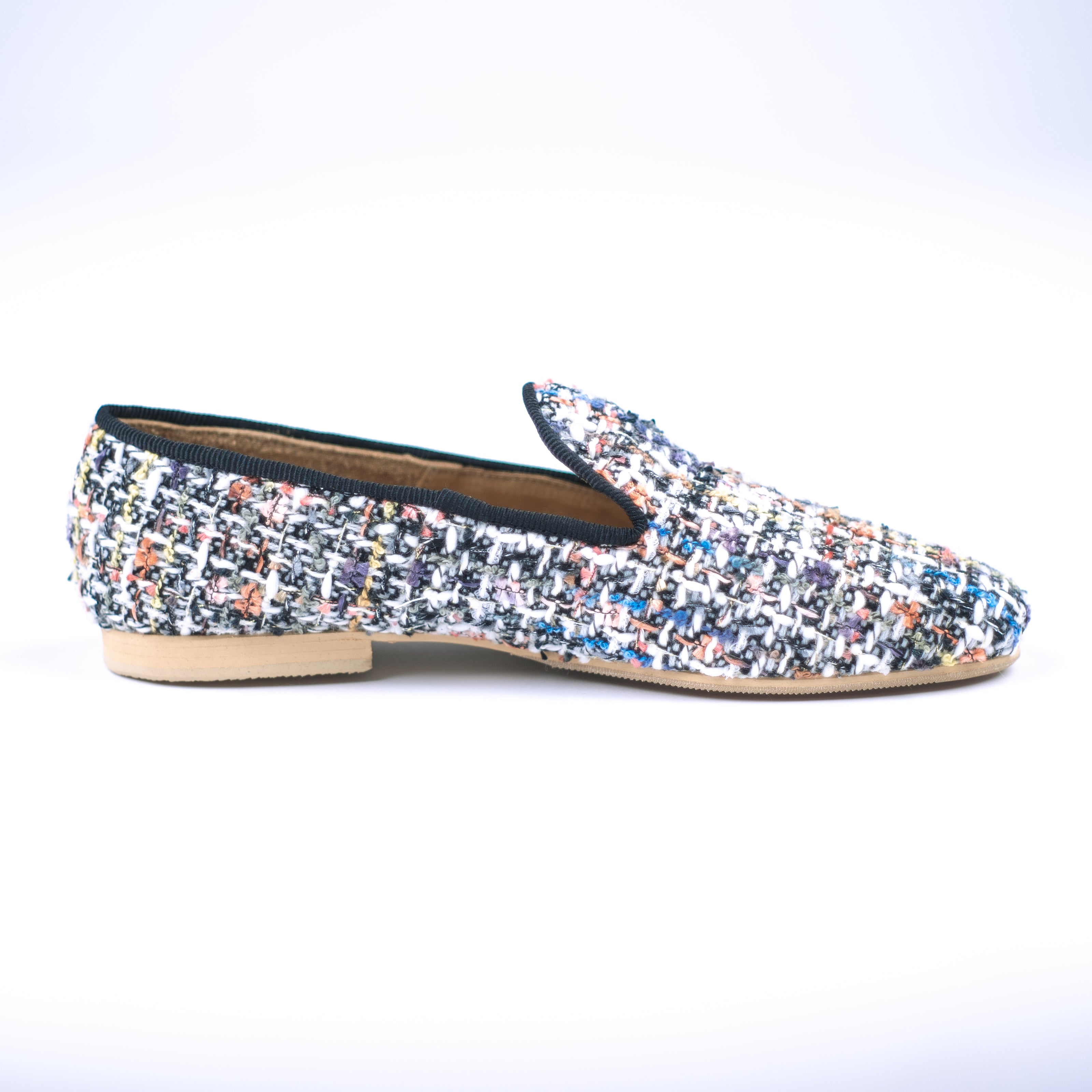 SLIPPERS TWEED DE LANA MULTICOLOR