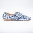 BABUS ORGANZA DE SEDA BORDADA AZUL
