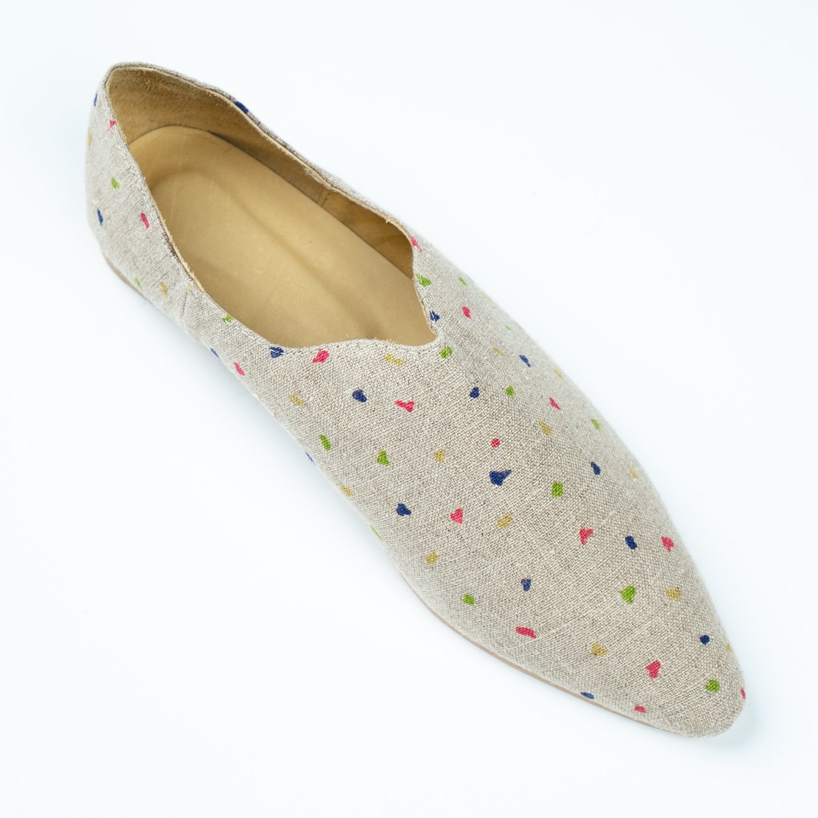 BABUS LINO BELGA BEIGE CON LUNARES
