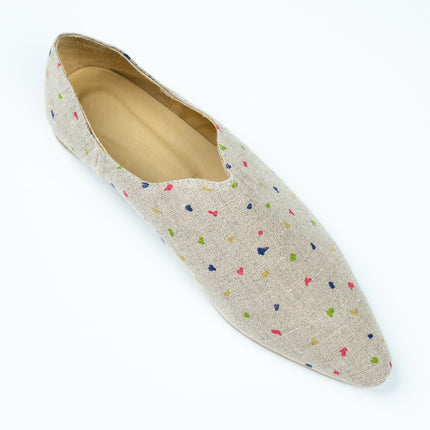 BABUS LINO BELGA BEIGE CON LUNARES