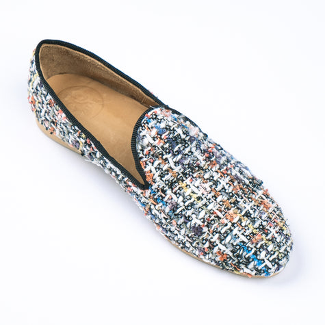 SLIPPERS TWEED DE LANA MULTICOLOR