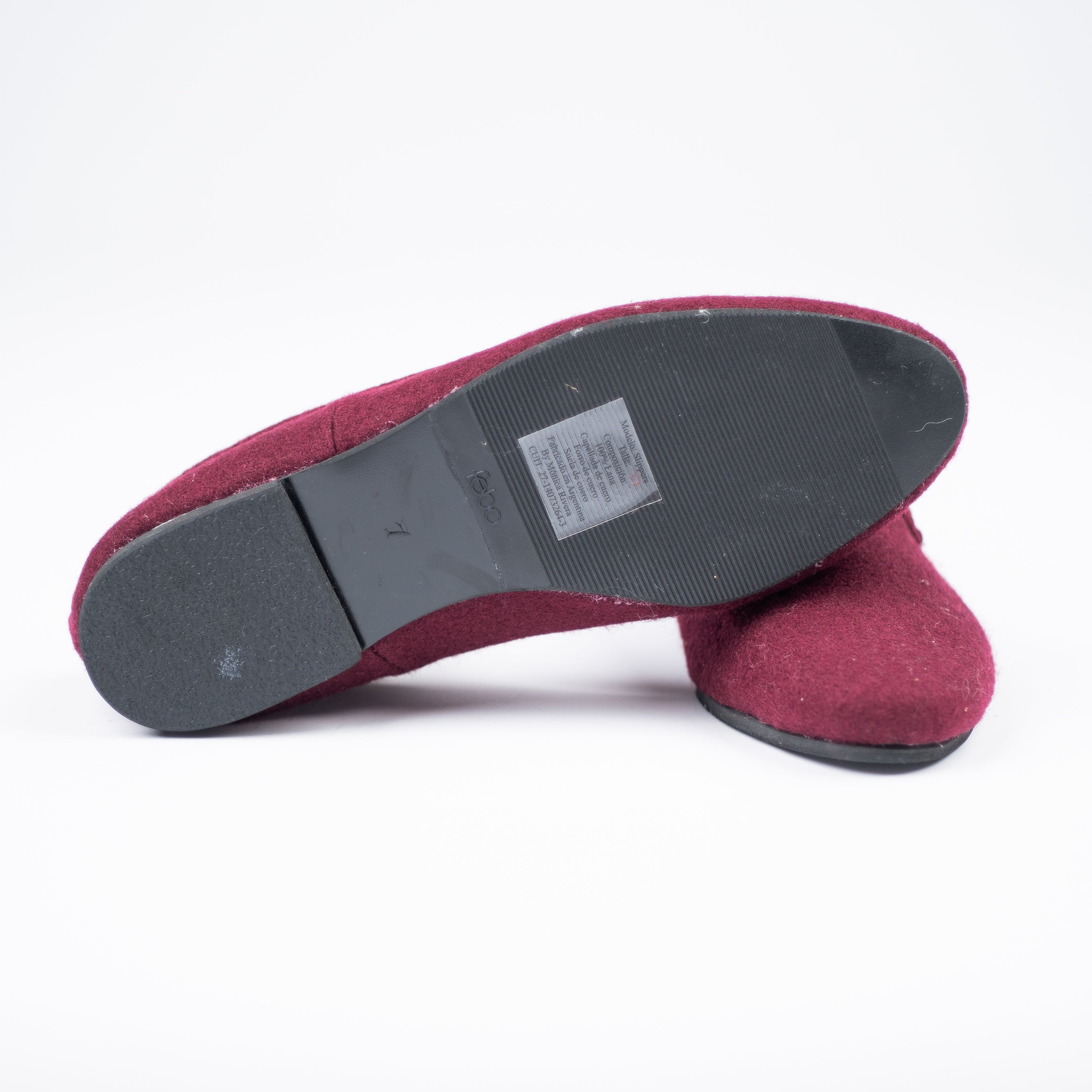 SLIPPERS LANA GRANATE