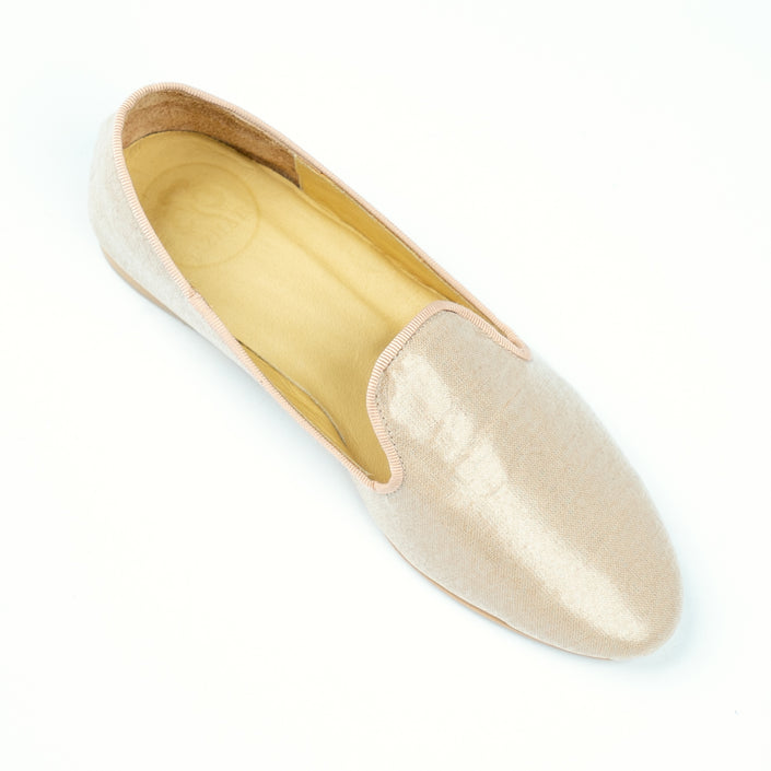 SLIPPERS LINO BELGA PLASTIFICADO BEIGE