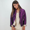Chaqueta Bicolor de Shantung de Seda – Elegancia y Distinción