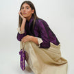 Chaqueta Bicolor de Shantung de Seda – Elegancia y Distinción