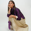 Chaqueta Bicolor de Shantung de Seda – Elegancia y Distinción