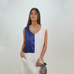 Vestido Largo de Seda Natural Off White Combinado – Elegancia sin Esfuerzo
