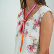 Vestido de Seda Natural con Recorte Estampado – Edición Limitada