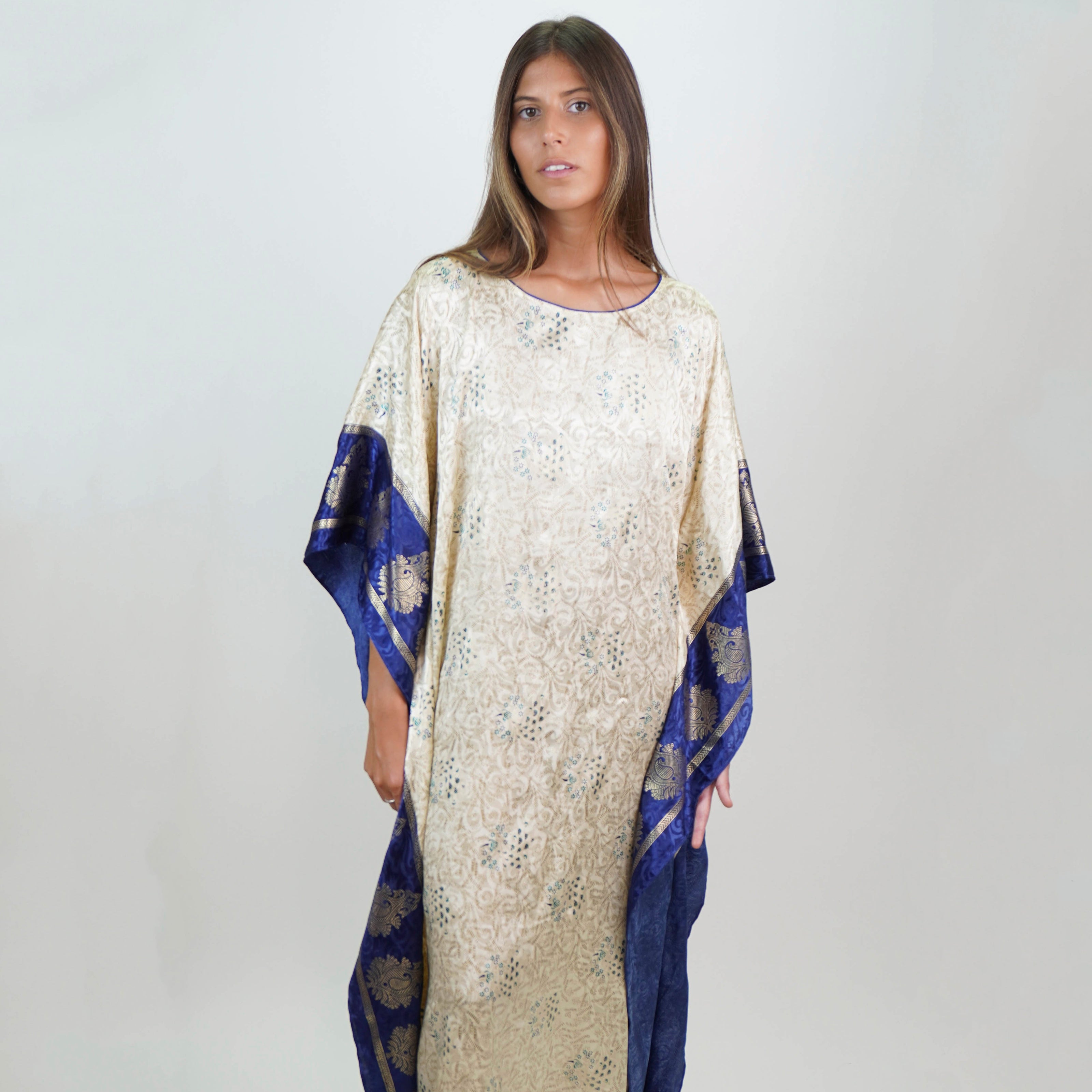Túnica de Seda Estampada
