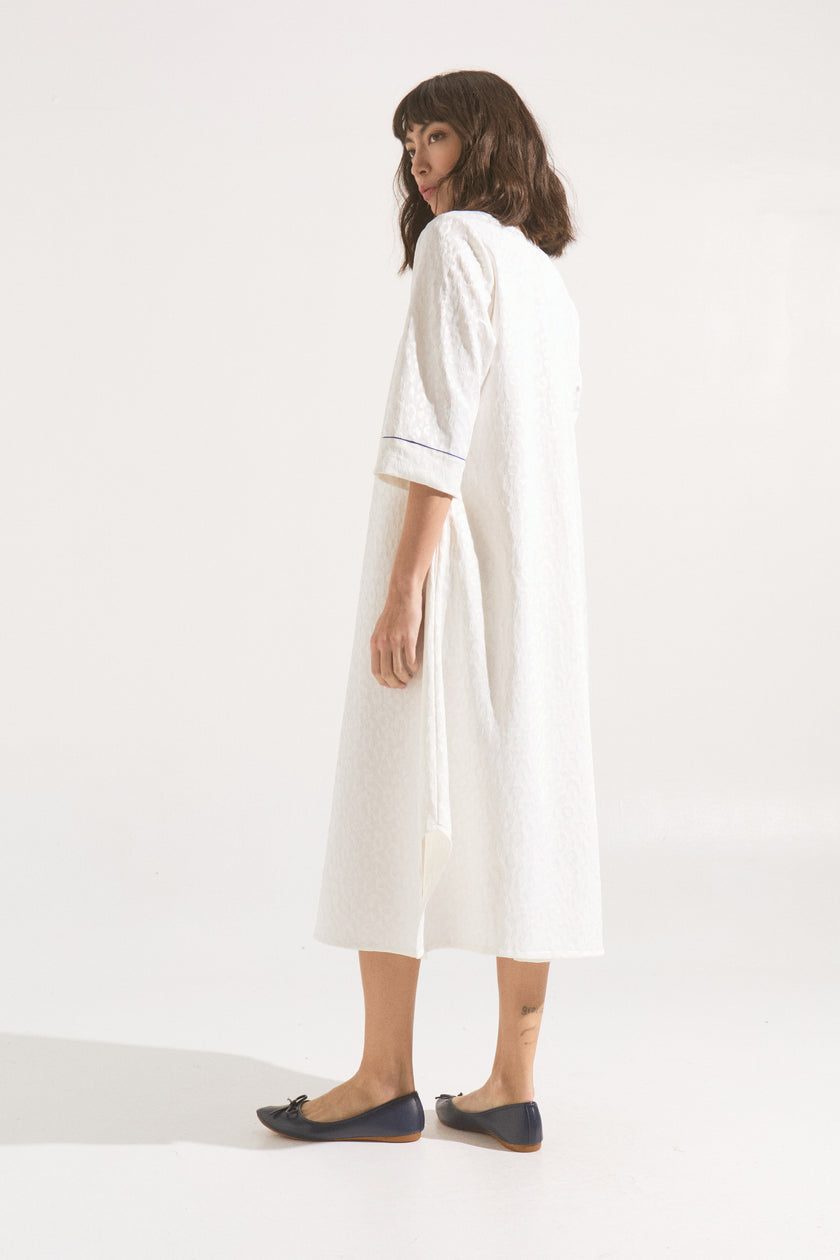 Vestido Jacquard Lienzo de Luz