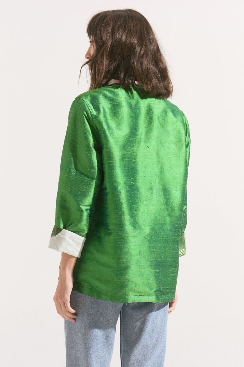 Chaqueta Reversible Jardín Esmeralda