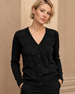 Cardigan Cashmere Fleur Noire