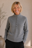 Sweater Polo Cashmere Grey Éléganceu