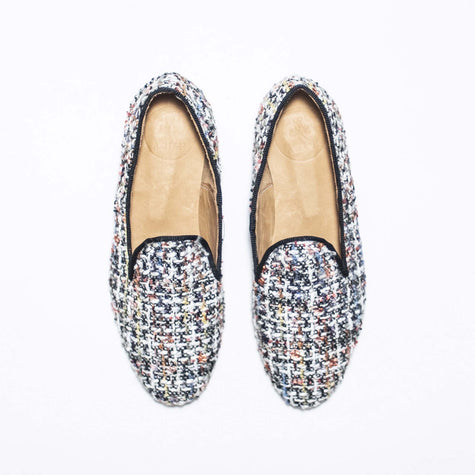 SLIPPERS TWEED DE LANA MULTICOLOR
