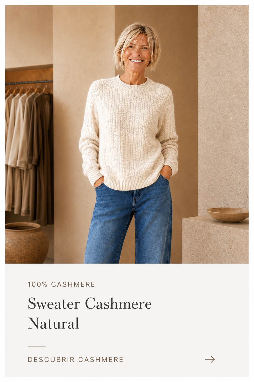 Sweater Cashmere Natural