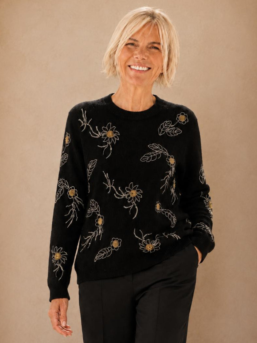 Sweater Cashmere Bordado