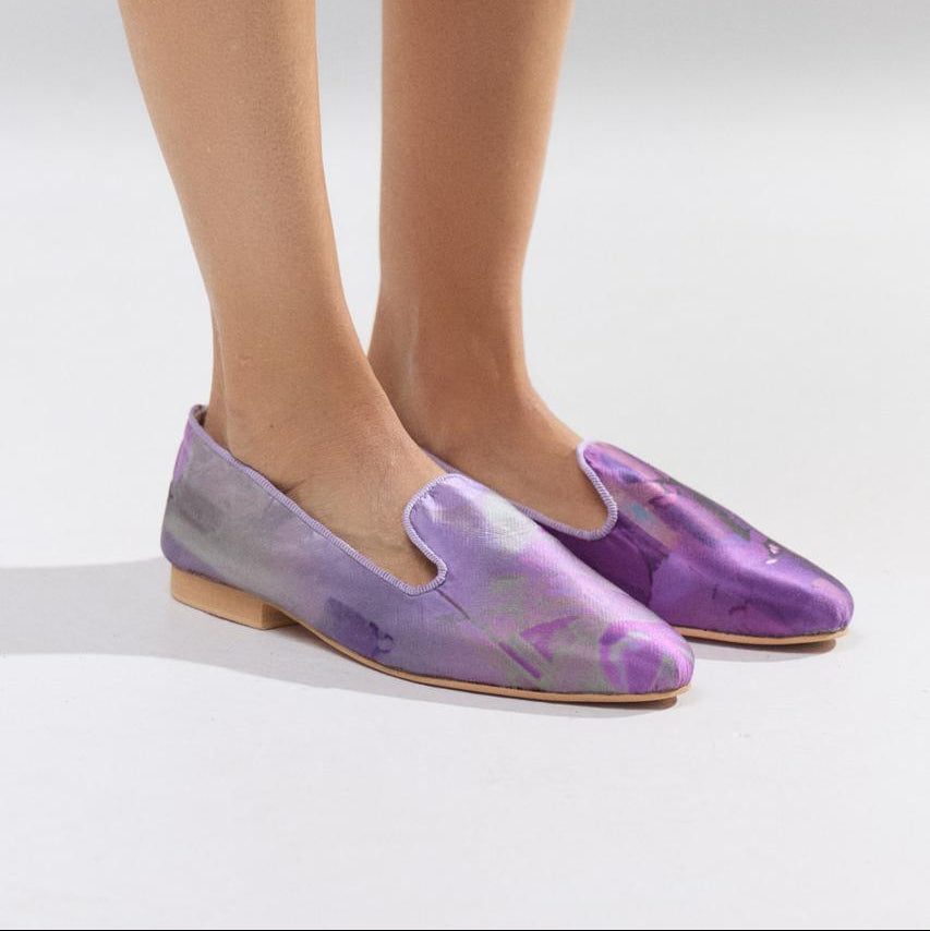 Slippers de Seda Aura Violeta