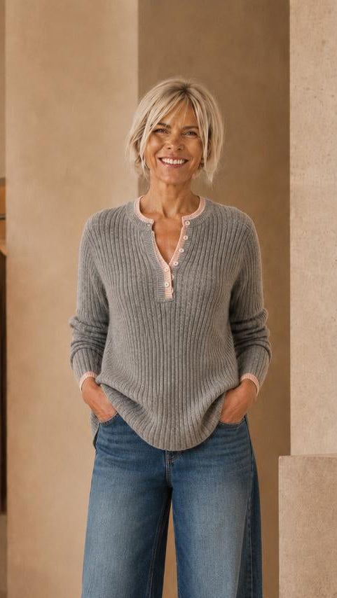 Sweater de Cashmere Bruma Rosa